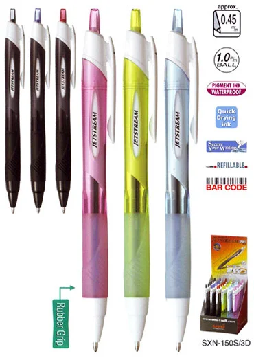 UNİ JEL KALEM JETSTREAM SXN-150S/3D 1.0 36 LI SET