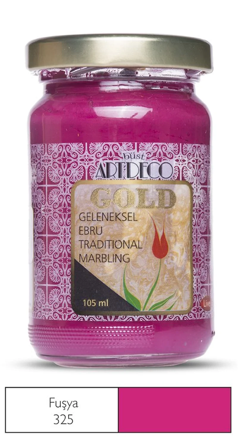 ARTDECO EBRU BOYASI GOLD 105 ML FUŞYA Y-018D-325