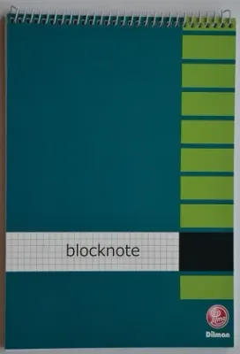 DİLMAN BLOKNOT SPİRALLİ KARTON KAPAK A4 40 YP ÇİZGİLİ 2212