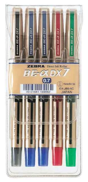 ZEBRA ROLLER KALEM İĞNE UÇLU DX7 0.7 SET 5 Lİ DX7-5C