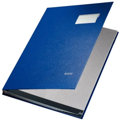 LEITZ İMZA DOSYASI PLASTİK 10 SAYFA L-5701 MAVİ