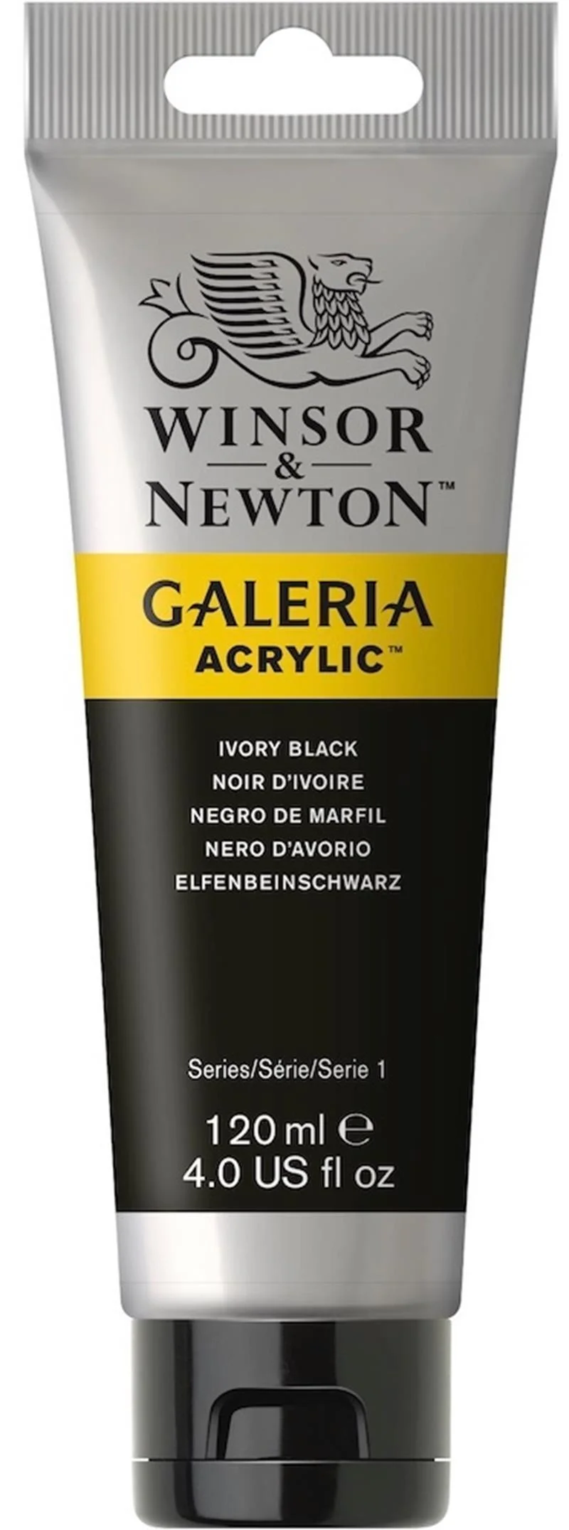 W&amp;N AKRİLİK BOYA GALERIA 120 ML IVORY BLACK 331 WN-2131331
