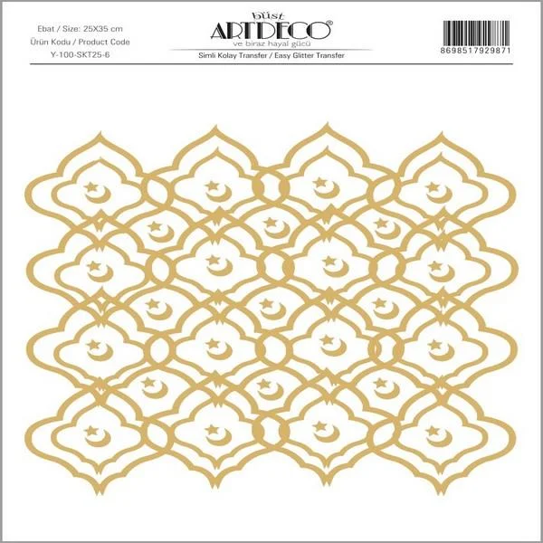 ARTDECO KOLAY TRANSFER SİMLİ 25x35 NO:6 Y-100SKT25-6