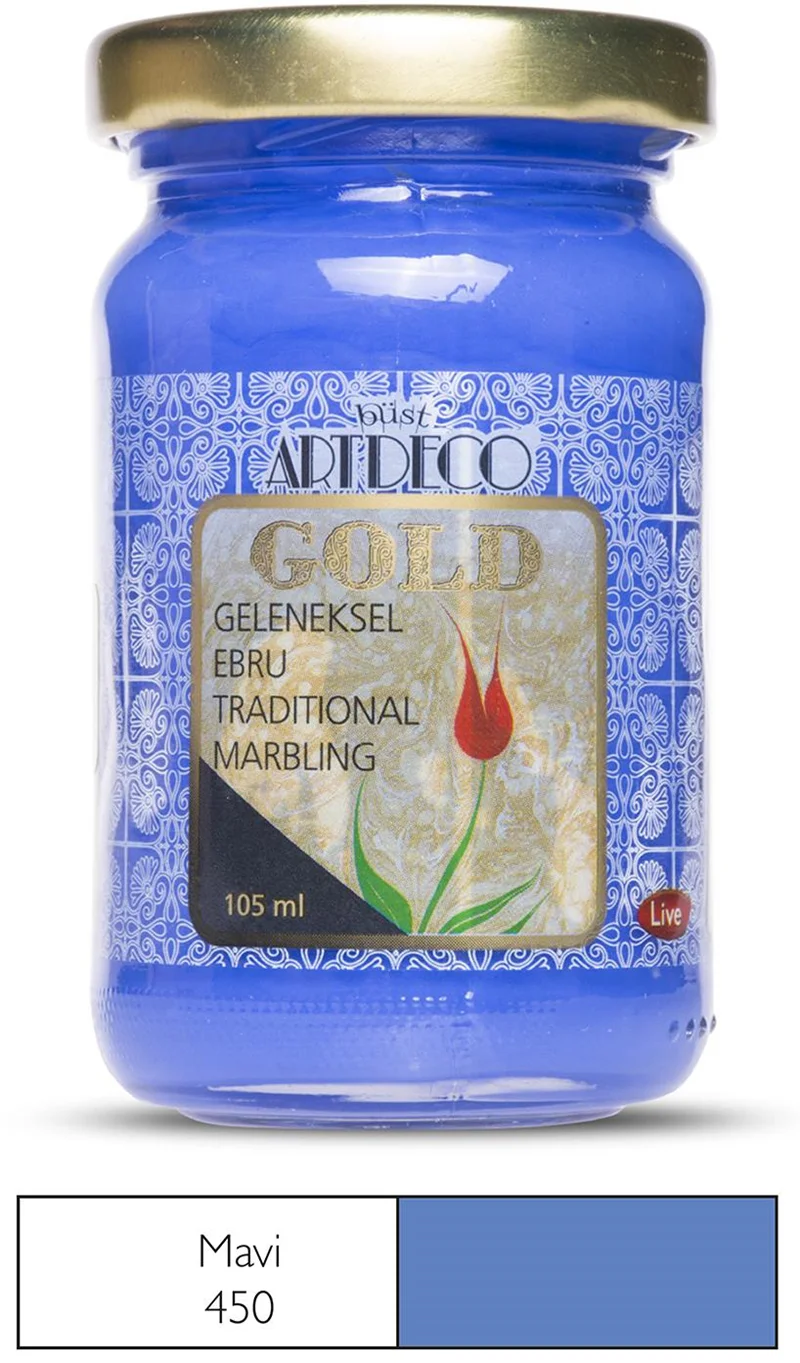 ARTDECO EBRU BOYASI GOLD 105 ML MAVİ Y-018D-450