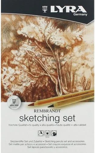 LYRA KURŞUN KALEM DERECELİ REMBRANDT SKETCHING 11 Lİ METAL KUTU L2051110