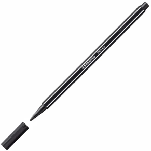 STABILO KEÇELİ KALEM PEN 68 SİYAH 68/46