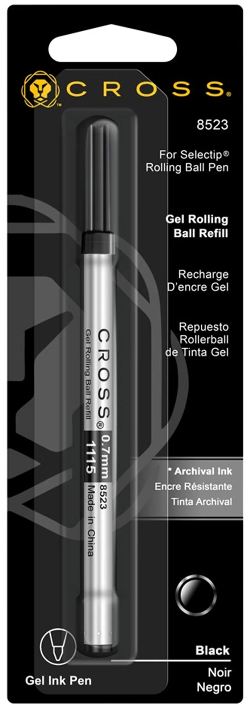 CROSS ROLLER KALEM  REFİLİ SİYAH 8523D
