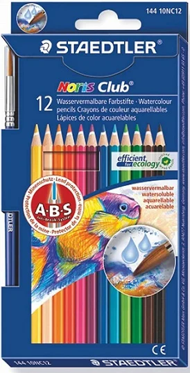 STAEDTLER KURU BOYA NORIS CLUP AQUARELL 12 Lİ 144 10NC12