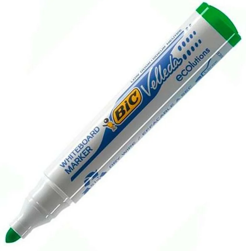 BIC BEYAZ TAHTA KALEMİ VELLEDA ECO 1701 12 Lİ YEŞİL 904940