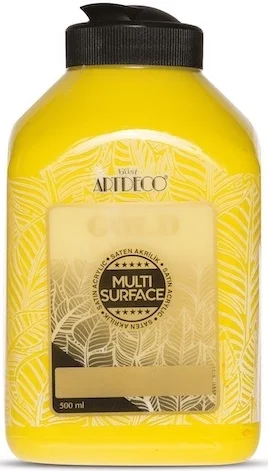 ARTDECO AKRİLİK BOYA GOLD MULTI-SURFACE 500 ML SARI Y-G70L-201