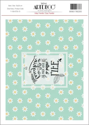 ARTDECO KOLAY TRANSFER 25x35 CM NO:73 Y-100-KT25-73