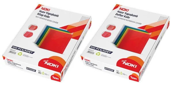NOKİ HAZIR DEFTER KABI YAPIŞKANLI A4 10 LU ŞEFFAF 60160-10