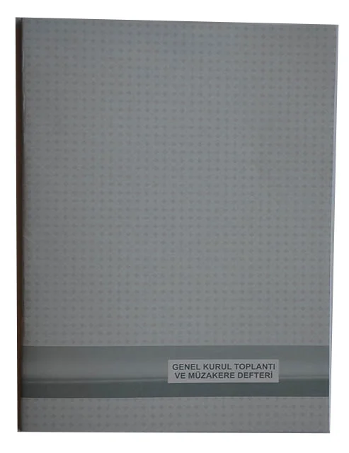 DİLMAN GENEL KURUL TOPLANTI VE MÜZAKERE DEFTERİ KARTON KAPAK 22x31.5 40 YP NUMARALI 5369