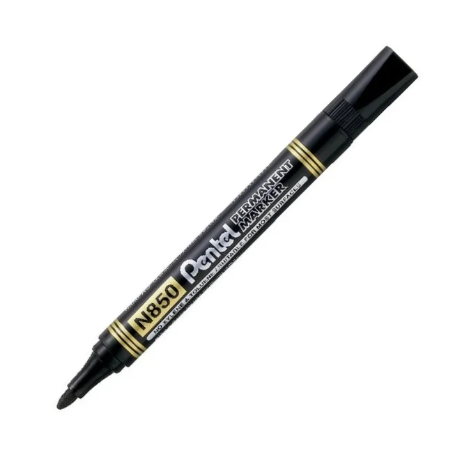 PENTEL PERMANENT MARKÖR N850 YUVARLAK UÇ SİYAH Y N850-A