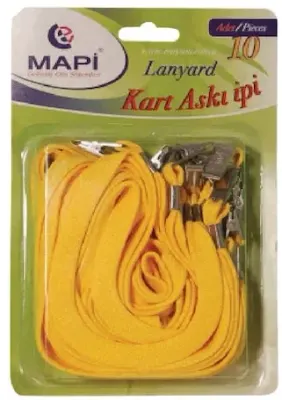 MAPİ ASKI İPİ POLYESTER METAL KLİPS BEYAZ BLİSTER 10LU 910 30 00