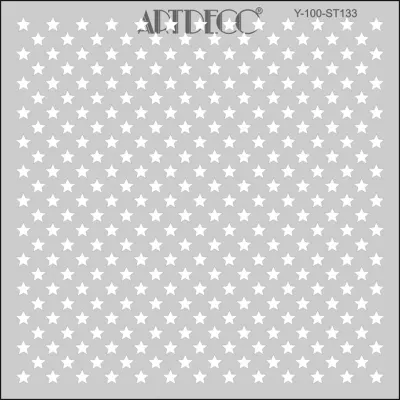 ARTDECO STENCIL 30x30 CM YILDIZLAR Y-100-ST133
