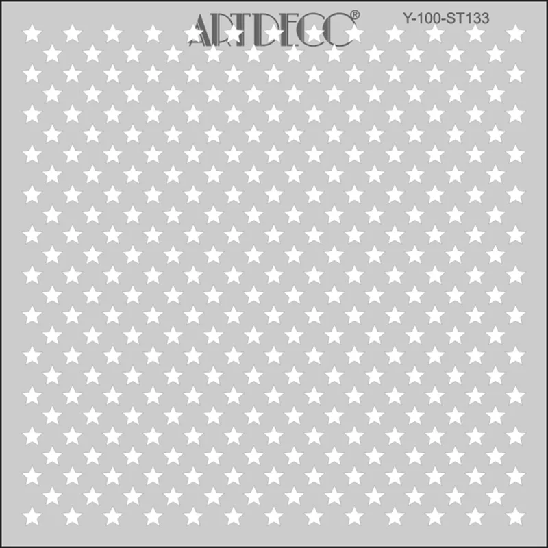 ARTDECO STENCIL 30x30 CM YILDIZLAR Y-100-ST133