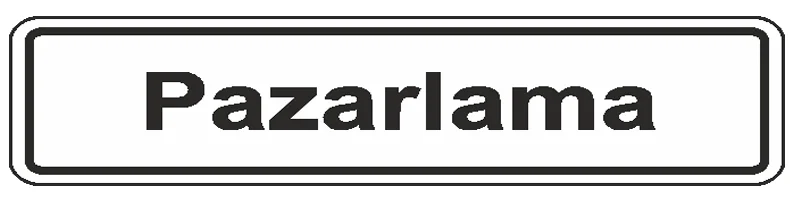 EKSTRAFİX UYARI LEVHASI 201 YUL-126 7x24.5 CM PAZARLAMA