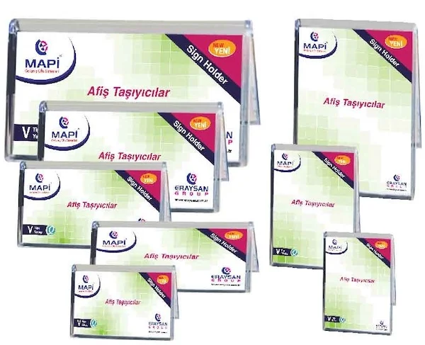 MAPİ AFİŞ TAŞIYICI V TİPİ YATAY 100X80 534 25 05