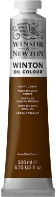 W&amp;N YAĞLI BOYA WINTON 200 ML BURNT UMBER 076 (3) WN-1437076