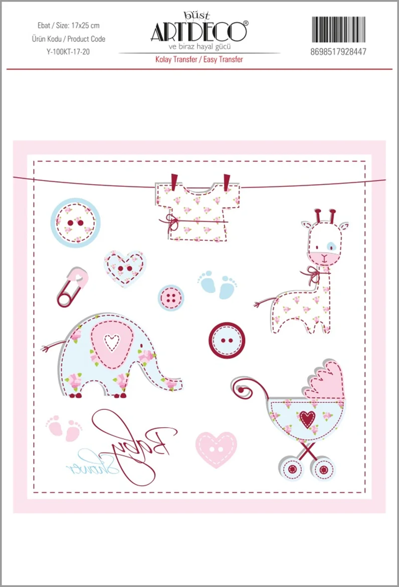 ARTDECO KOLAY TRANSFER 17x25 CM NO:20 Y-100-KT17-20