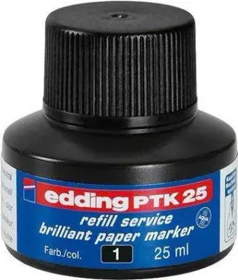 EDDING PİGMENT MÜREKKEP 25 ML E-PTK25 SİYAH