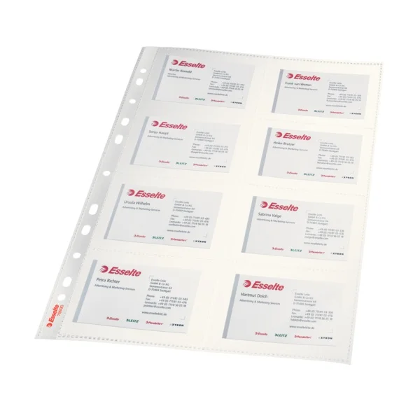 ESSELTE KARTVİZİT POŞETİ 10 LU SLT-78930 ŞEFFAF