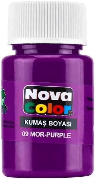NOVA COLOR KUMAŞ BOYASI ŞİŞE 35 CC MOR NC-167