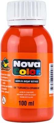 NOVA COLOR AKRİLİK BOYA 100 GR TURUNCU NC-2017