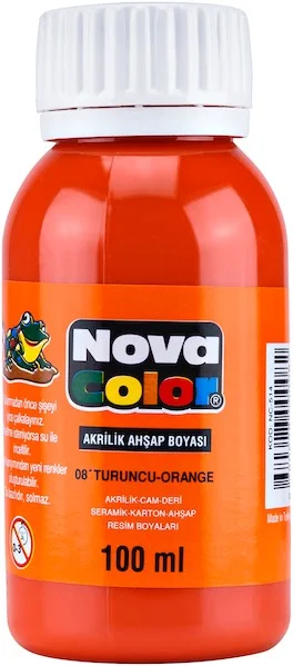 NOVA COLOR AKRİLİK BOYA 100 GR TURUNCU NC-2017