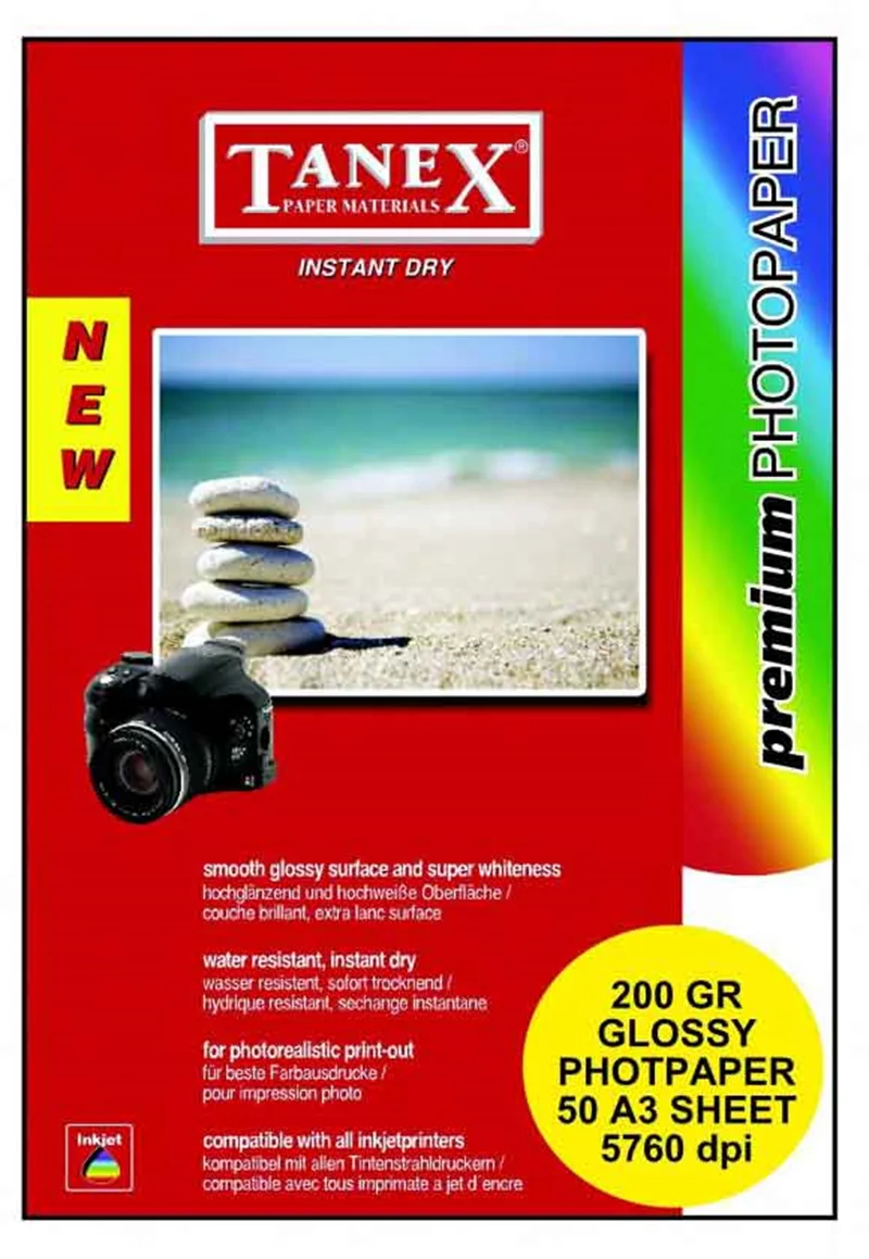 TANEX FOTOĞRAF KAĞIDI A3 200g 50 Lİ HC50