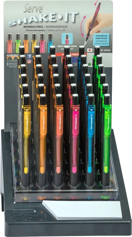 SERVE VERSATİL KALEM SHAKE-IT 0.7 STAND 36 LI SV-SHAKE36
