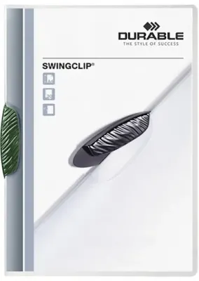 DURABLE SIKIŞTIRMALI DOSYA SWINCLIP 2260 30 SF KAPASİTELİ YEŞİL 2260-Y