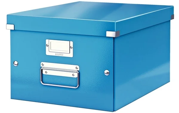 LEITZ SAKLAMA KUTUSU WOW CLICK &amp; STORE ORTA BOY L-6044 MAVİ
