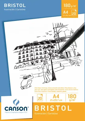 CANSON ÇİZİM BLOĞU LEISURE BRISTOL A4 180 GR 20 SF 200005761