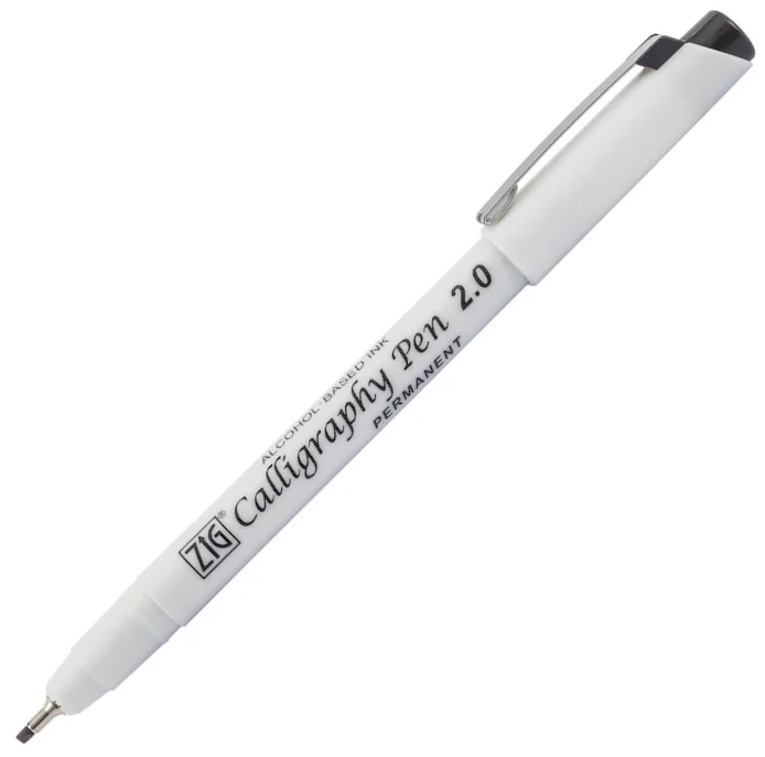 ZIG KALİGRAFİ KALEMİ PCA-210 PERMANENT 2,0MM SİYAH