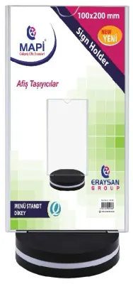 MAPİ MENÜ STANDI DİKEY 100*200MM 5341805