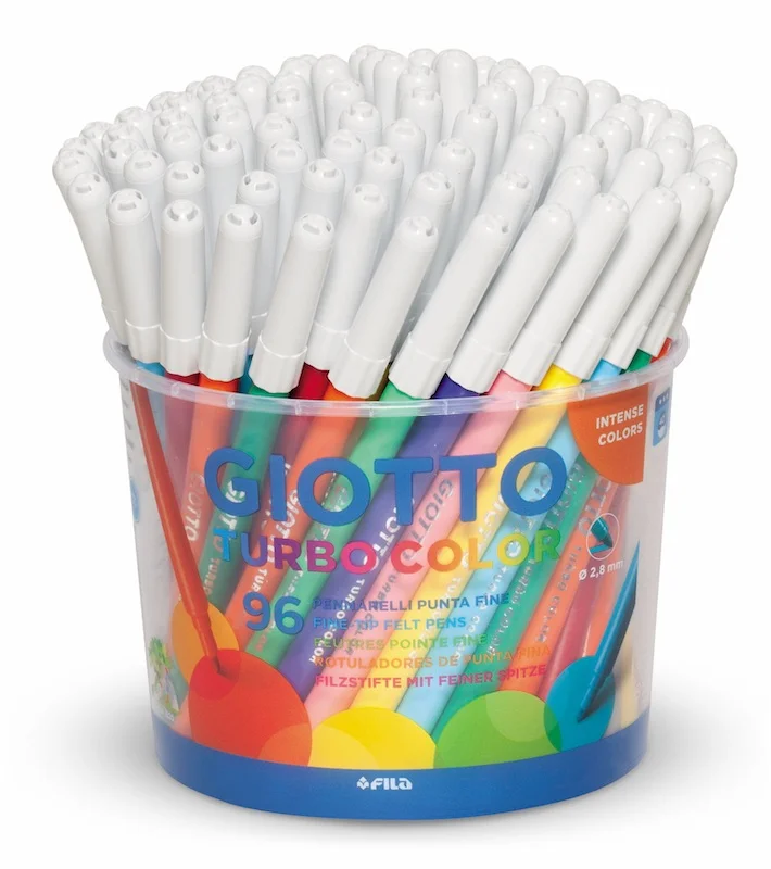 GIOTTO KEÇELİ KALEM TURBO COLOR 96 LI POT 521500