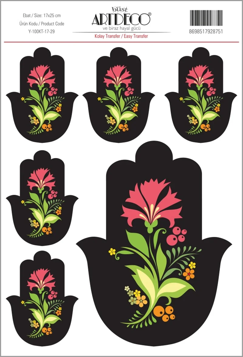 ARTDECO KOLAY TRANSFER 17x25 CM NO:29 Y-100-KT17-29