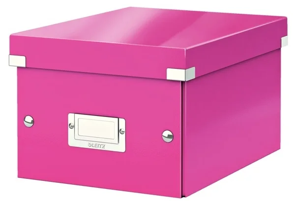 LEITZ SAKLAMA KUTUSU WOW CLICK &amp; STORE KÜÇÜK BOY L-6043 PEMBE