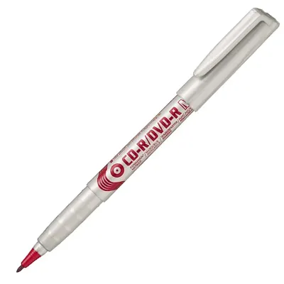 PENTEL CD / DVD KALEMİ NMS51 İNCE UÇ KIRMIZI Y NMS51-B