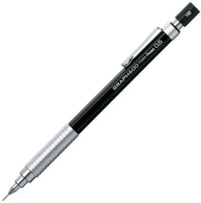 PENTEL VERSATİL KALEM TEKNİK ÇİZİM GRAPHGEAR 600 PG605 0.5 SİYAH Y PG605-A
