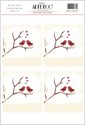ARTDECO KOLAY TRANSFER 17x25 CM NO:12 Y-100-KT17-12