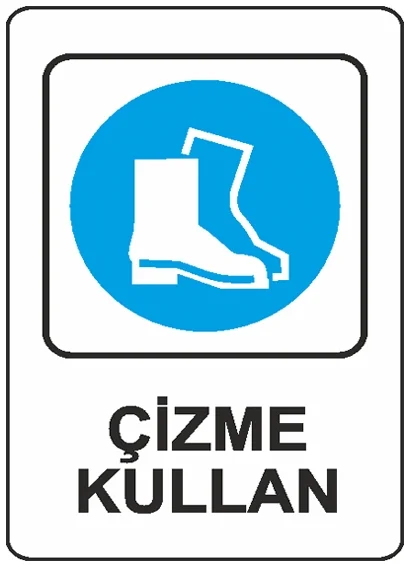 EKSTRAFİX UYARI LEVHASI 203 YUL-302 16x24 CM ÇİZME KULLAN