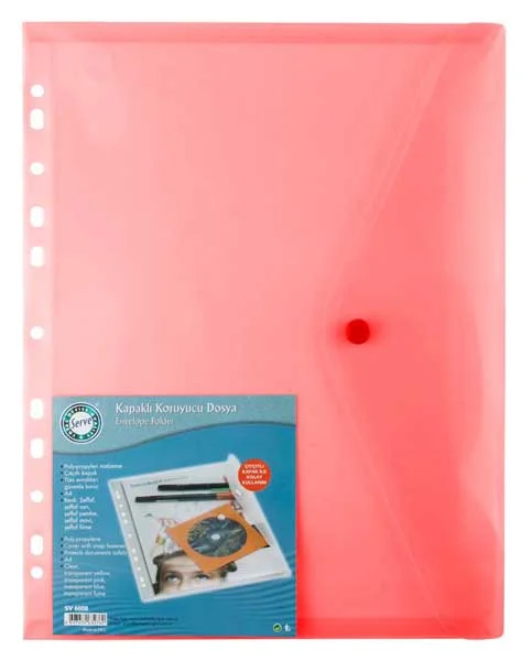 SERVE ÇITÇITLI DOSYA 11 DELİKLİ KIRMIZI SV-6008-KRM