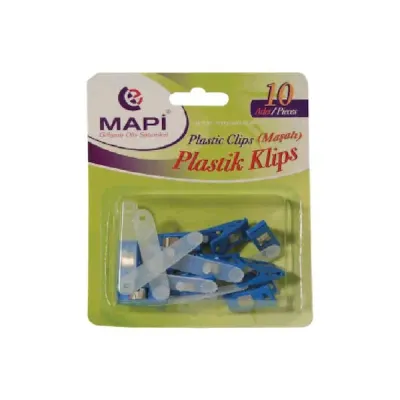 MAPİ KLİPS PLASTİK MAŞALI BEYAZ 10 LU 910 04 00