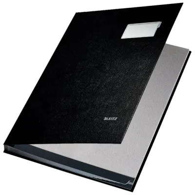 LEITZ İMZA DOSYASI PLASTİK 10 SAYFA L-5701 SİYAH