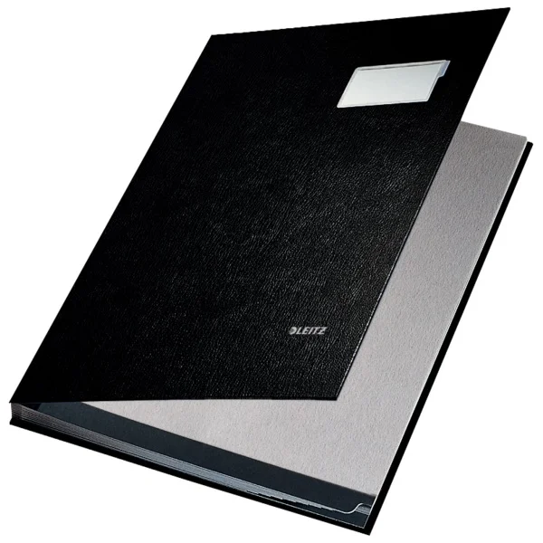LEITZ İMZA DOSYASI PLASTİK 10 SAYFA L-5701 SİYAH