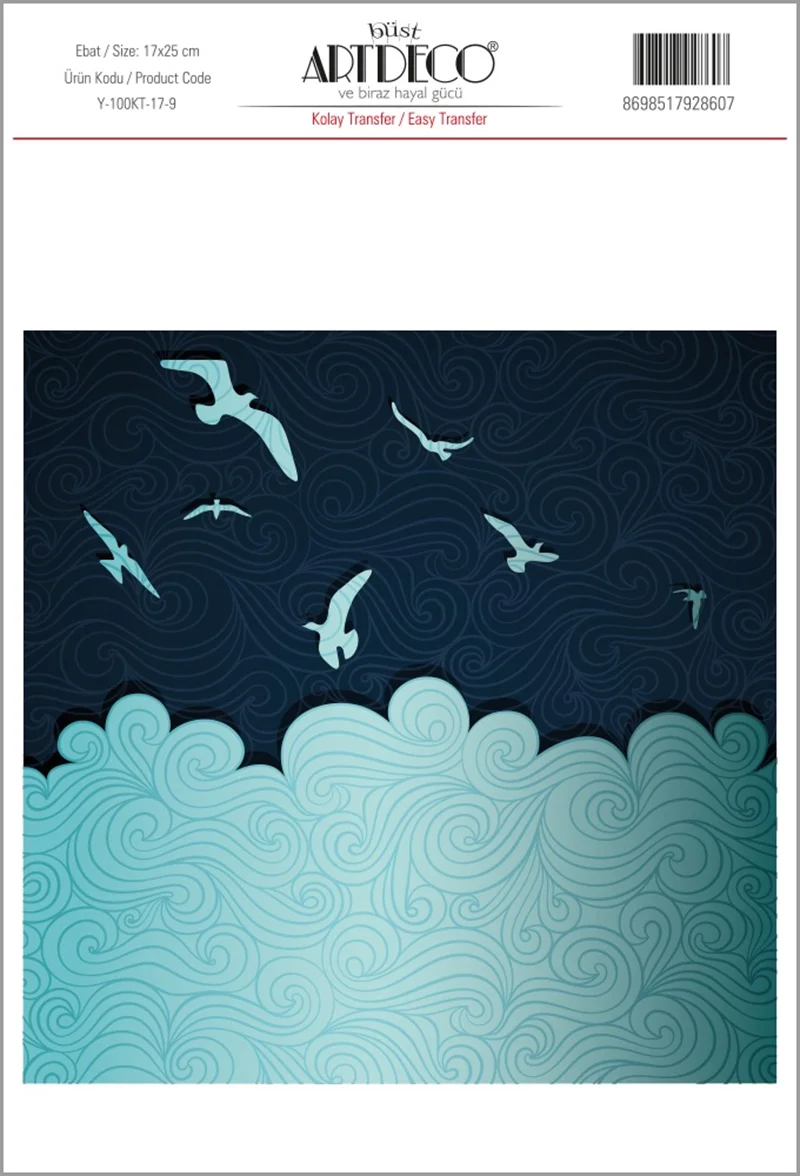 ARTDECO KOLAY TRANSFER 17x25 CM NO:09 Y-100-KT17-9