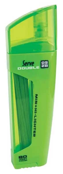 SERVE MİN + FOSFORLU KALEM DOUBLE 0.5 YEŞİL 10 LU SV-FMY 05-10